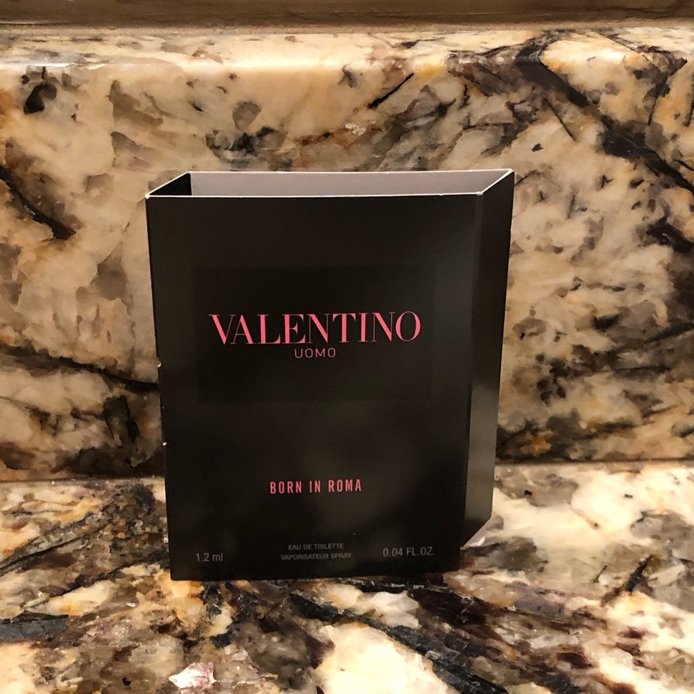 3pcs Valentino Uomo Born in Roma Sample Vial Spray Card - Picture 2 of 3